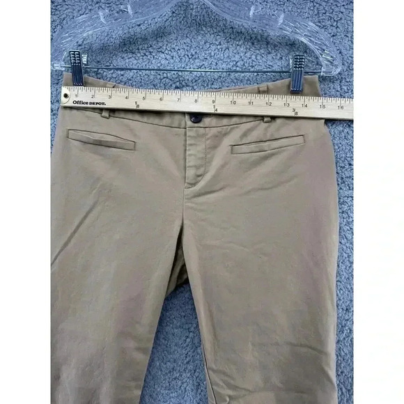 Anthropologie Cartonnier Size 6 Charlie Trouser Tapered Khaki‎ Zip at Ankles - Picture 5 of 10